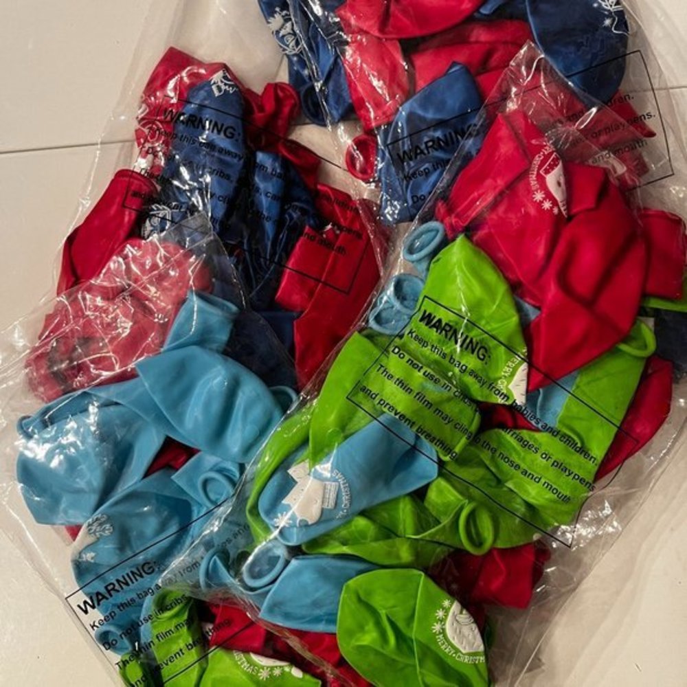 Christmas and Nutcracker‎ Latex Balloons, 4 Packs of 24 (96 Balloons Total, 11”)